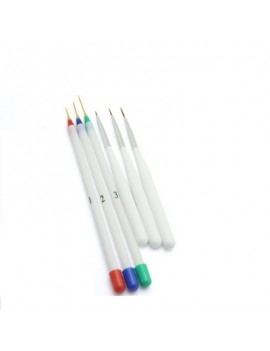 6PCS Nail Art Flower Dot Painting Drawing Polish Brush Pen Tools