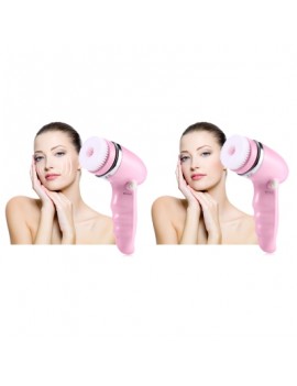 4 in 1 Electric Face Cleaning Brush Pore Cleaner Facial Exfoliator Skin Spa Beauty Care Massager